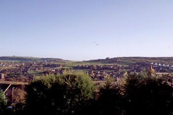 View from the Apothecary Guest House, Haworth